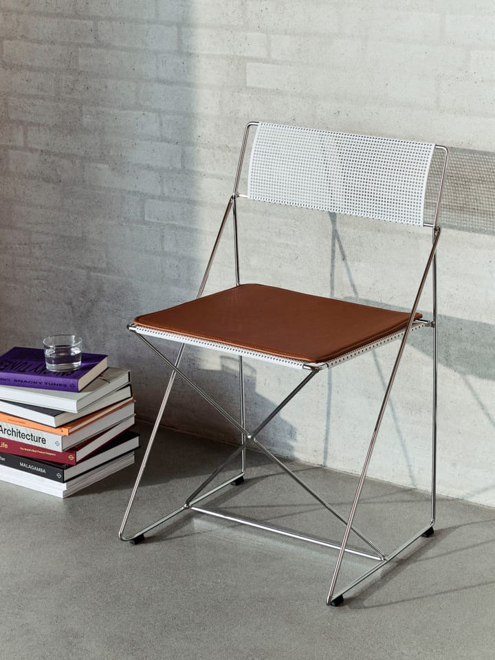 X-Line Indoor stolsdyna, Cognac leather HAY