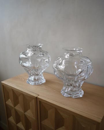 Ammonitt vase 30 cm - Clear - Hein Studio