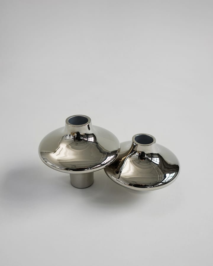 Doublet no. 01 liten lysholder, Chrome Hein Studio
