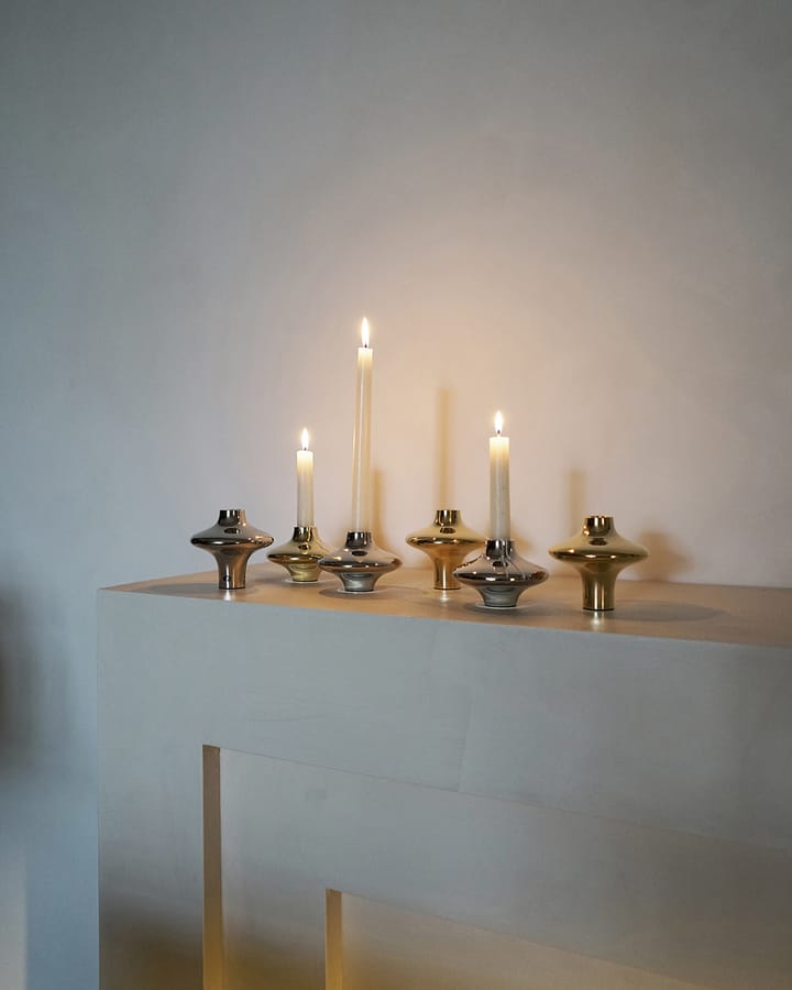 Doublet no. 01 liten lysholder, Chrome Hein Studio
