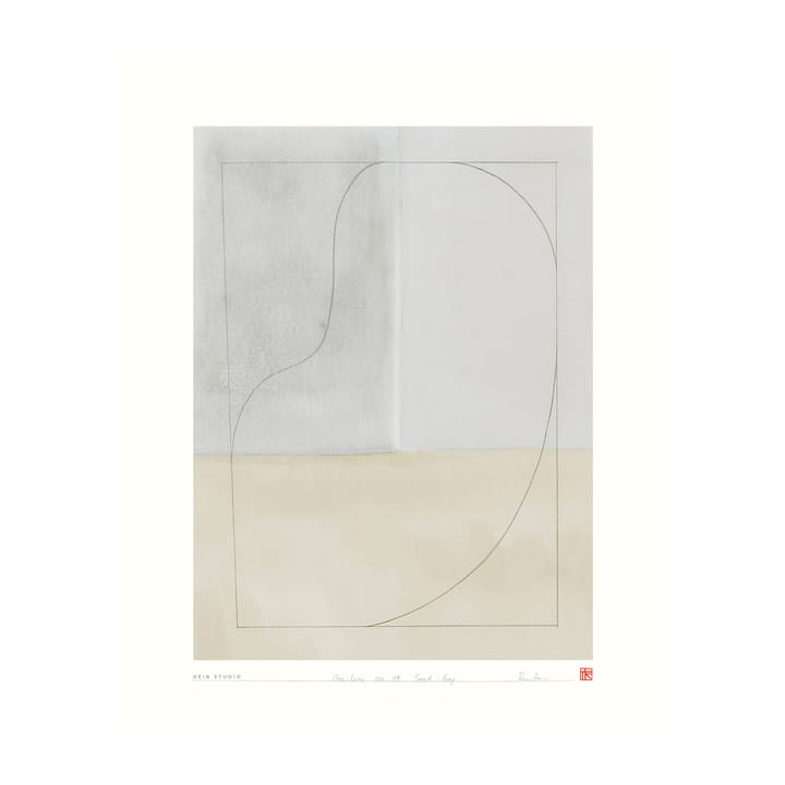 One Line plakat 40 x 50 cm - No. 04 - Hein Studio