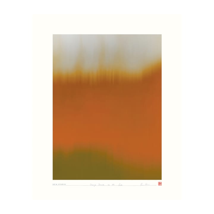 Orange Sunrise plakat 40 x 50 cm - No. 02 - Hein Studio
