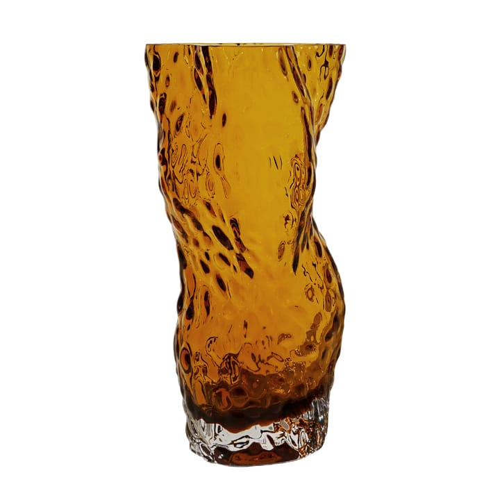 Ostrea Rock vase glass 30 cm - Amber - Hein Studio