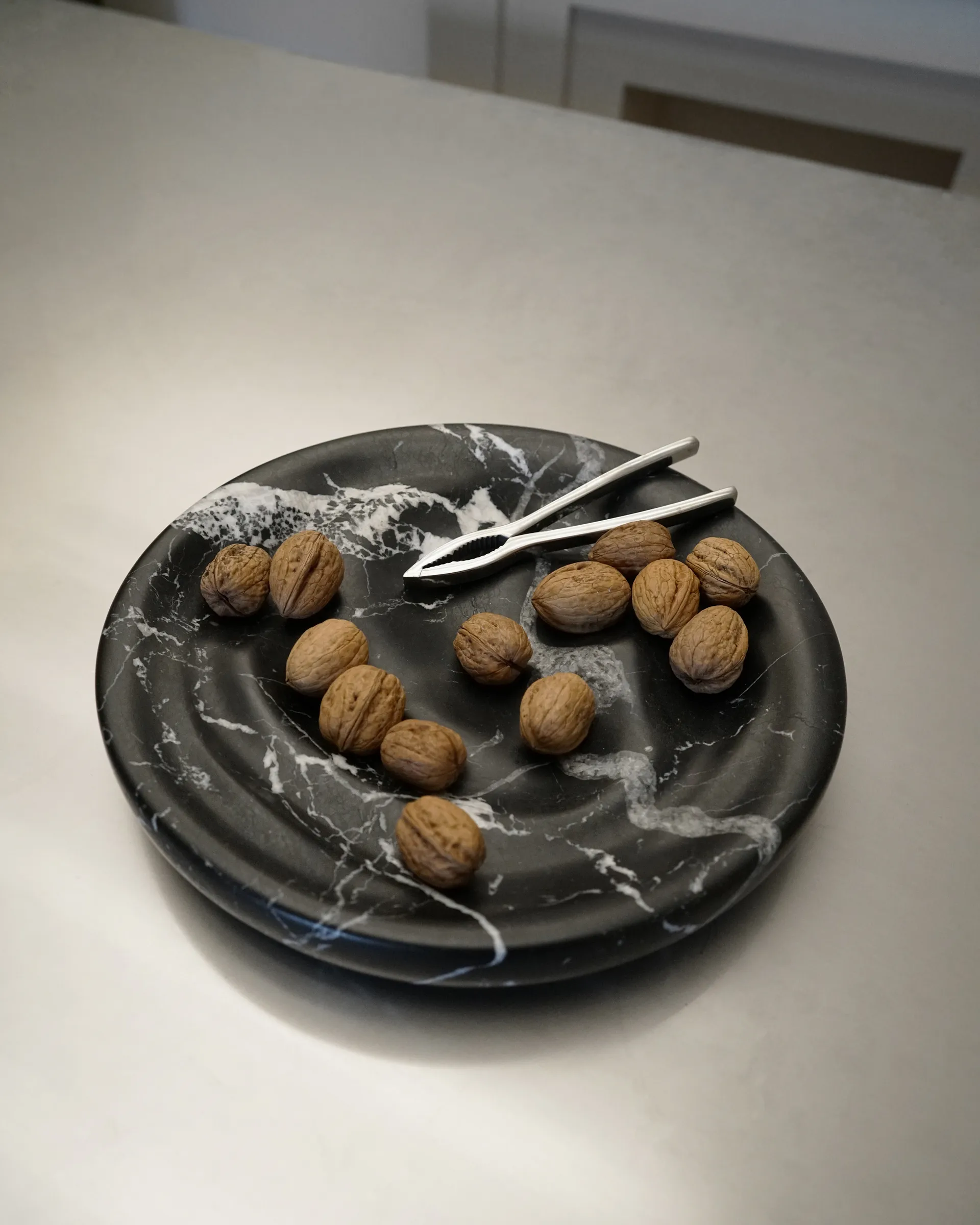 Ripple skål Ø 30 cm, Black marble Hein Studio