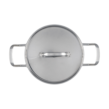 Heirol Steely Classic Triply gryte med lokk 3 liter - Rustfritt stål - Heirol