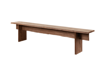 Bookmatch benk 210 cm - Valnøtt - Hem