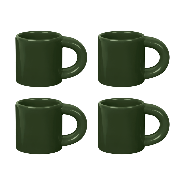 Bronto espressokopp 10 cl 4-pakning - Green - Hem