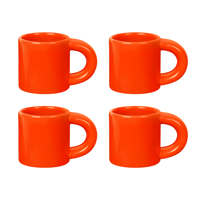 Bronto espressokopp 10 cl 4-pakning - Orange - Hem