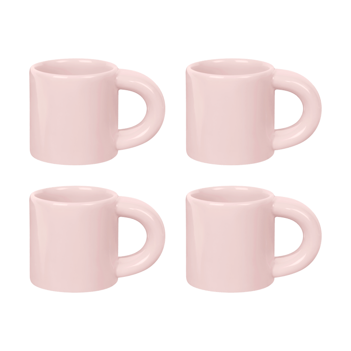 Bronto espressokopp 10 cl 4-pakning - Pink - Hem