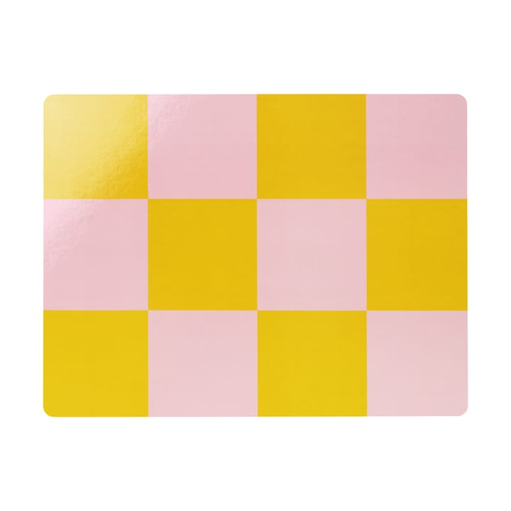 Check spisebrikke 30x40 cm 2-pakning - Honey-pink - Hem