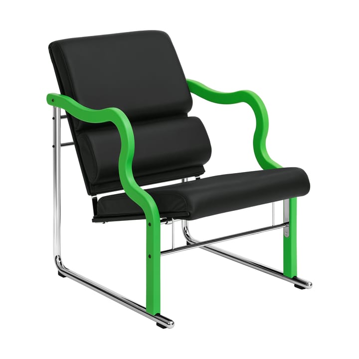 Experiment 501 loungelenestol - Green-black leather - Hem