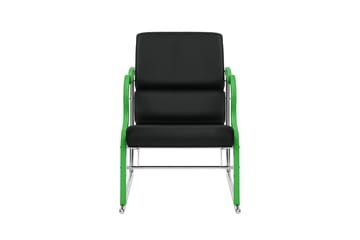 Experiment 501 loungelenestol - Green-black leather - Hem