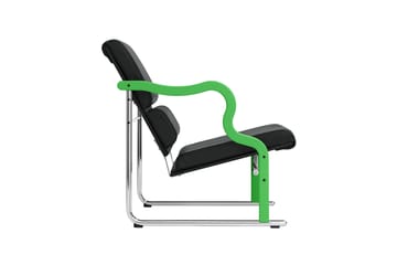Experiment 501 loungelenestol - Green-black leather - Hem