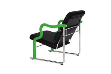 Experiment 501 loungelenestol - Green-black leather - Hem