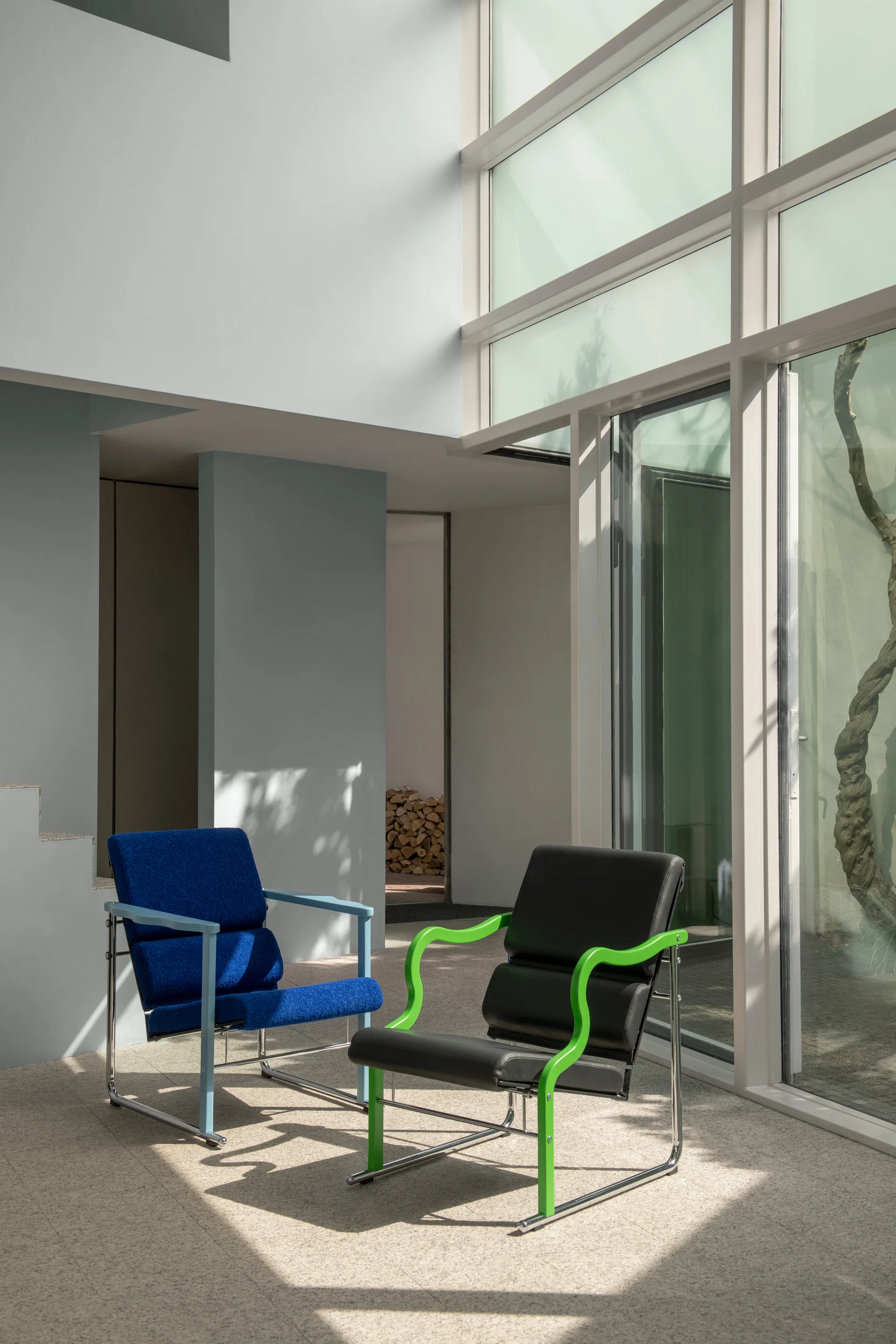 Experiment 501 loungelenestol, Green-black Hem