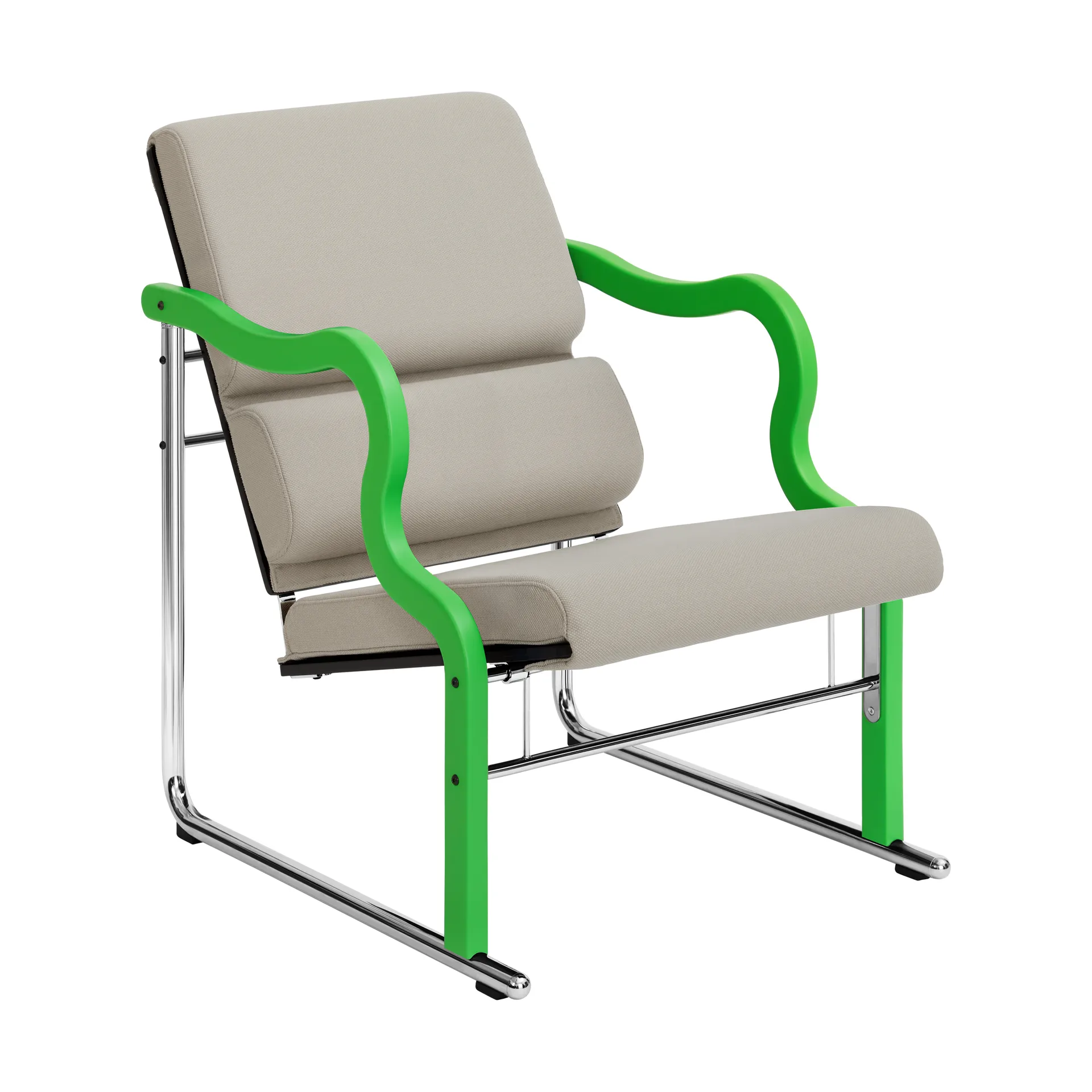 Experiment 501 loungelenestol, Green-light beige Hem