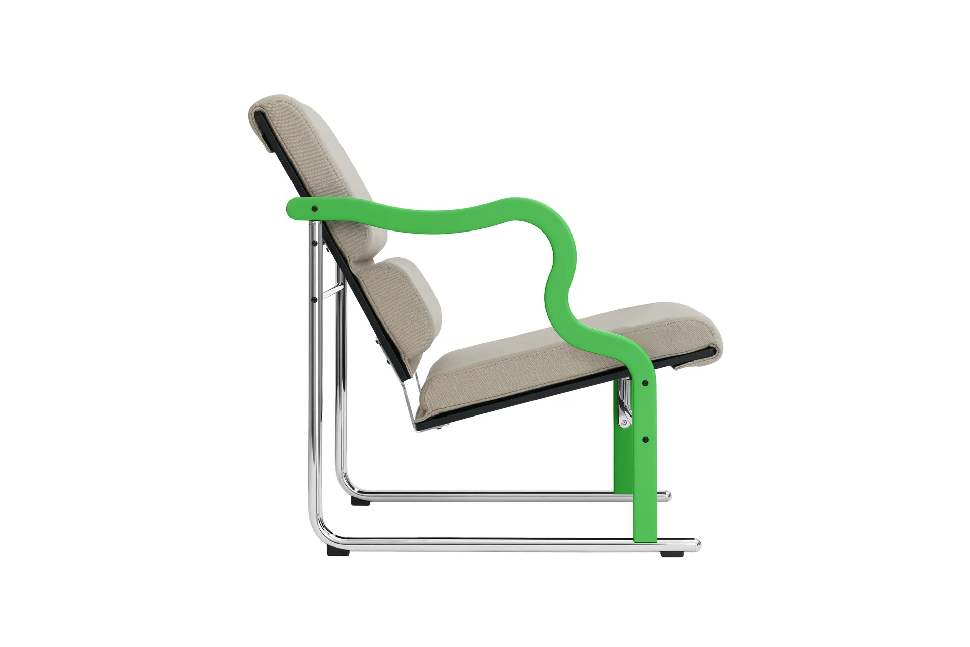 Experiment 501 loungelenestol, Green-light beige Hem
