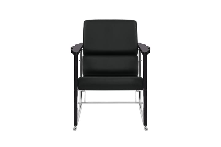 Experiment 502 loungelenestol, Black-black leather Hem