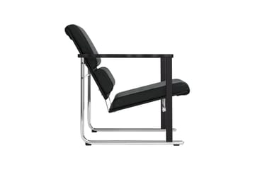 Experiment 502 loungelenestol - Black-black leather - Hem