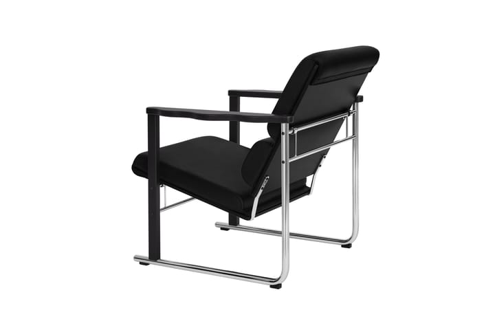 Experiment 502 loungelenestol, Black-black leather Hem