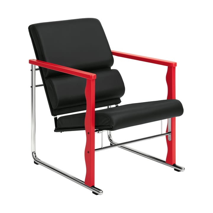 Experiment 503 loungelenestol - Red-black leather - Hem