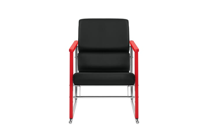 Experiment 503 loungelenestol, Red-black leather Hem