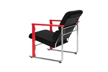 Experiment 503 loungelenestol - Red-black leather - Hem