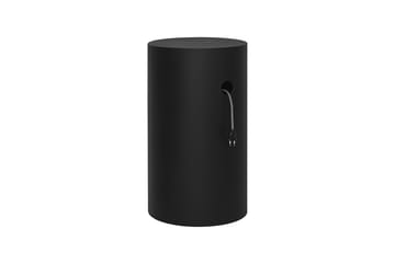 Hide pidestall Ø38x68 cm - Jet black textured - Hem
