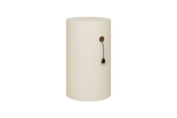 Hide pidestall Ø38x68 cm - Light ivory textured - Hem