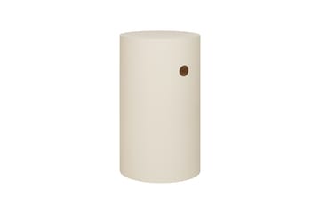 Hide pidestall Ø38x68 cm - Light ivory textured - Hem