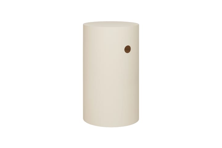 Hide pidestall Ø38x68 cm, Light ivory textured Hem