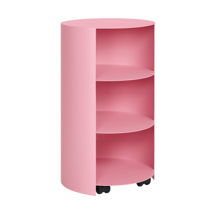 Hide pidestall Ø38x68 cm - Light pink textured - Hem