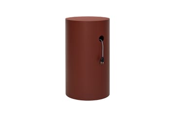 Hide pidestall Ø38x68 cm - Red brown textured - Hem