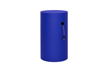 Hide pidestall Ø38x68 cm - Ultramarine blue textured - Hem