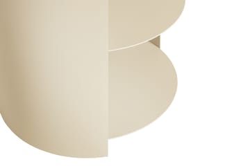 Hide sidebord Ø38x41 cm - Light ivory textured - Hem