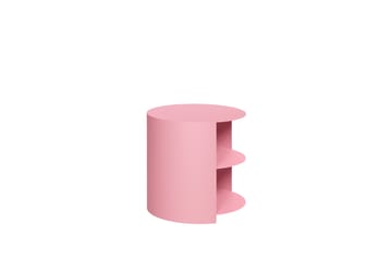 Hide sidebord Ø38x41 cm - Light pink textured - Hem