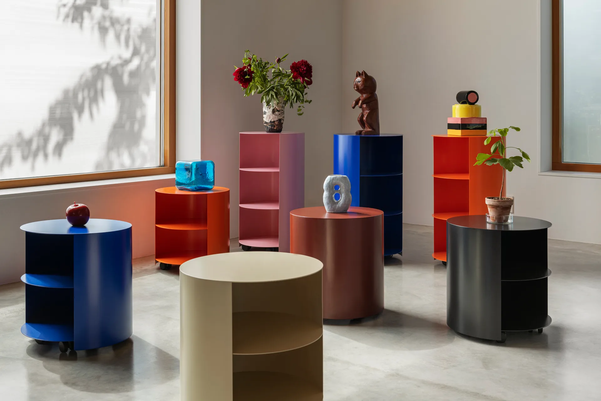 Hide sidebord Ø38x41 cm, Pure green textured Hem