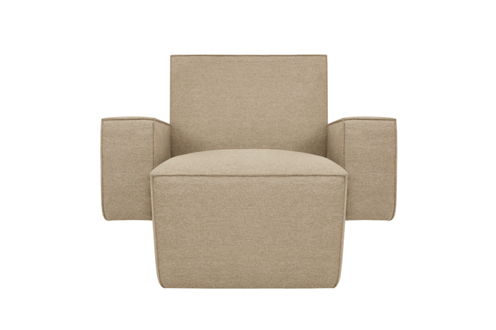 Hunk loungelenestol med armlene, Beige Hem