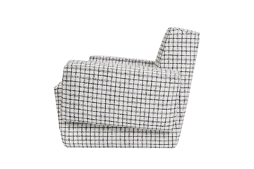 Hunk loungelenestol med armlene - Checkered black/white - Hem