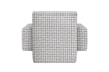 Hunk loungelenestol med armlene - Checkered black/white - Hem