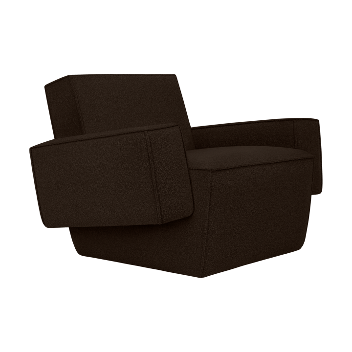 Hunk loungelenestol med armlene - Chocolate - Hem