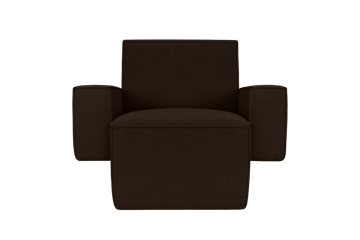 Hunk loungelenestol med armlene - Chocolate - Hem