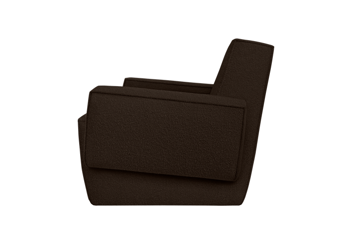 Hunk loungelenestol med armlene, Chocolate Hem