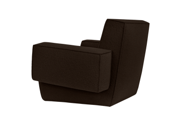 Hunk loungelenestol med armlene - Chocolate - Hem