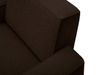 Hunk loungelenestol med armlene - Chocolate - Hem