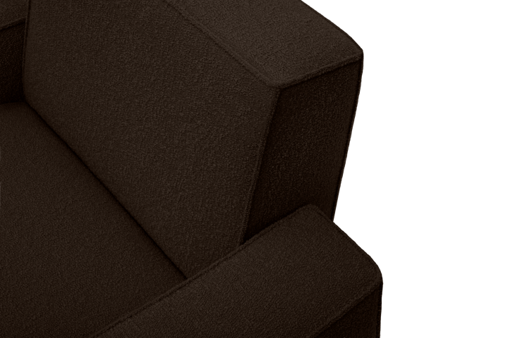 Hunk loungelenestol med armlene, Chocolate Hem