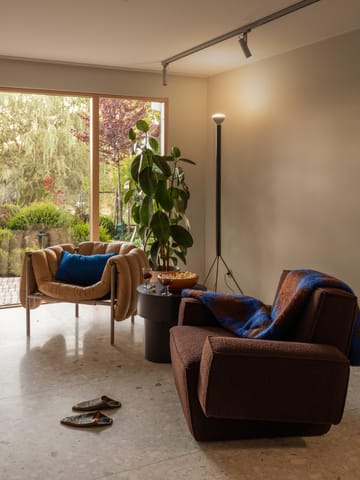 Hunk loungelenestol med armlene - Chocolate - Hem