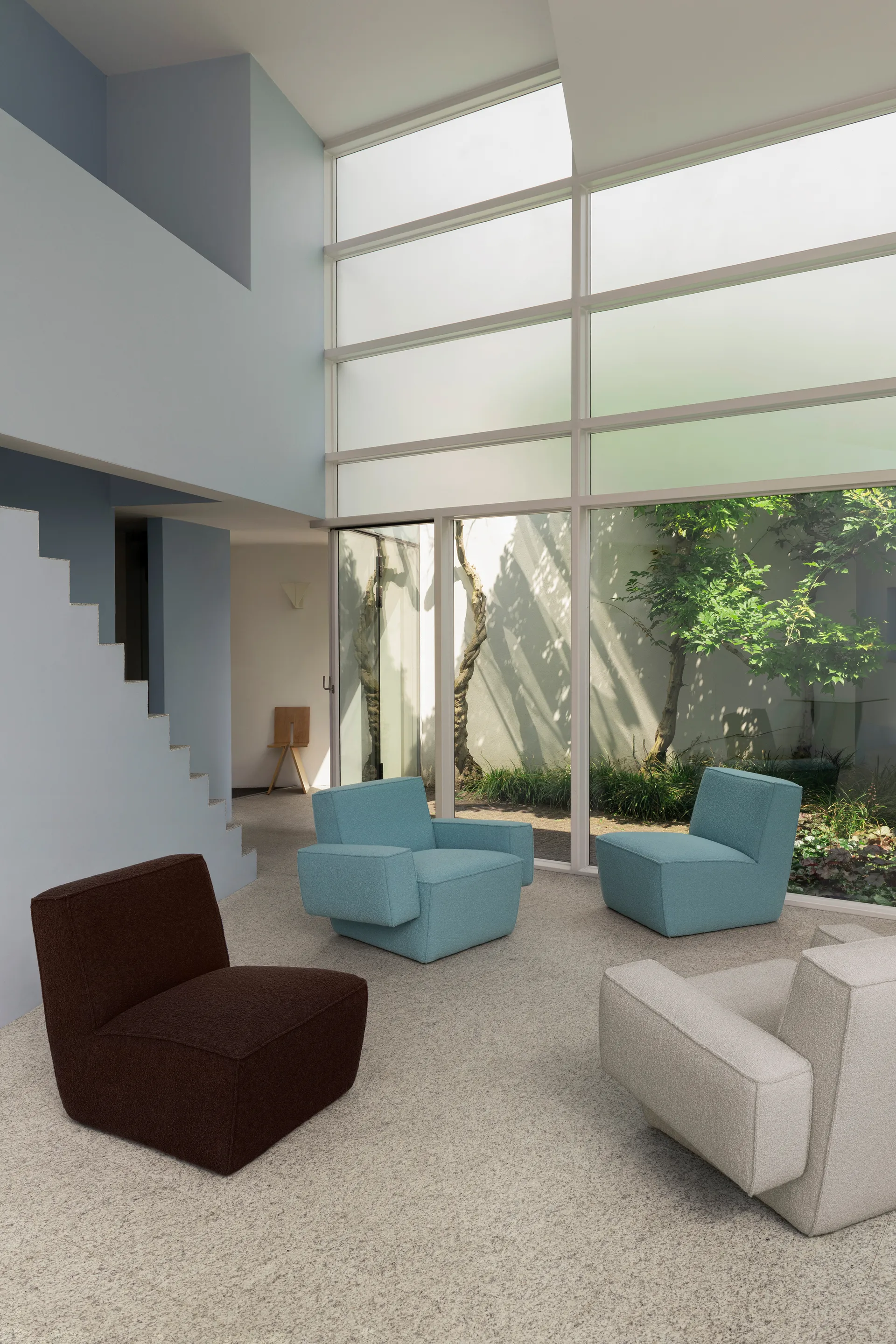 Hunk loungelenestol med armlene, Icicle Hem