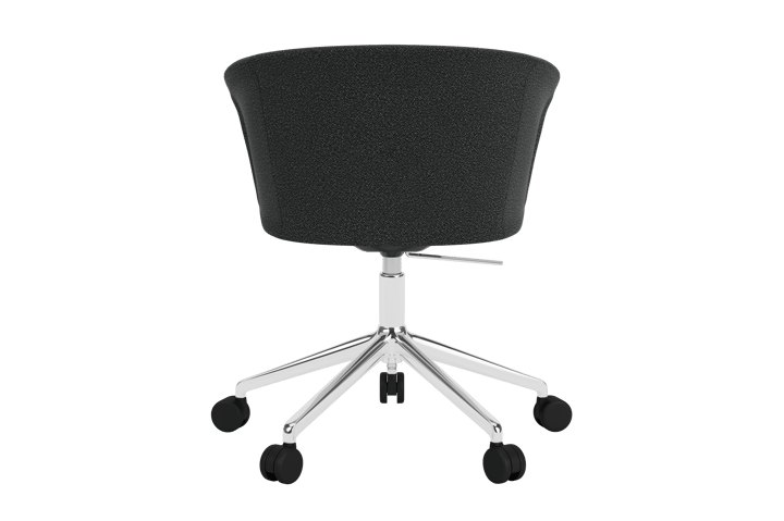 Kendo Swivel kontorstol med 5 hjul, Graphite-polished aluminium Hem