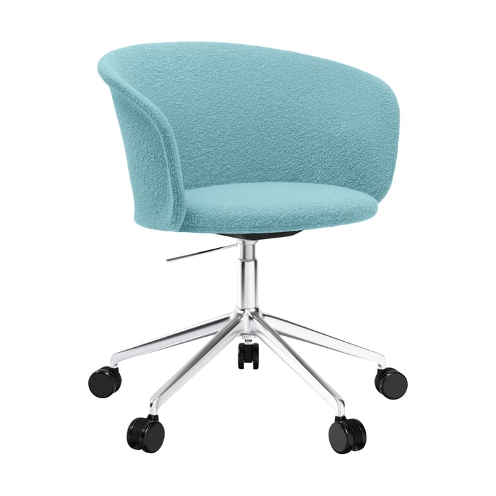 Kendo Swivel kontorstol med 5 hjul - Icicle-polished aluminium - Hem